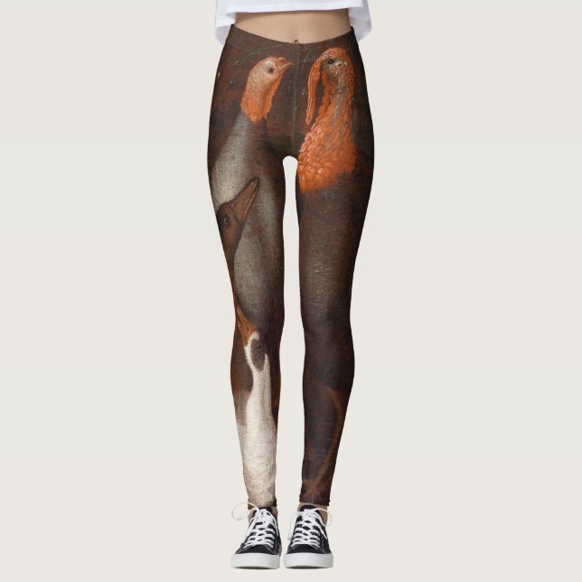 Die Türkei duckt Tauben-Erntedank-Leggings Leggings (Vorderseite)