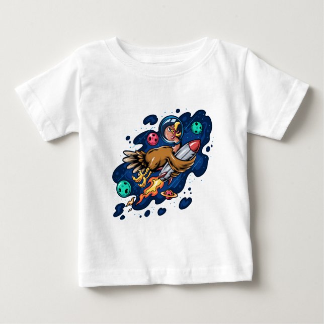 Die Türkei fährt eine Weltraumrakete mit hoher Ges Baby T-shirt (Vorderseite)