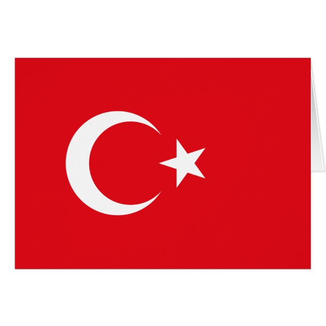 Die Türkei-Flagge (Vorderseite (Horizontal))