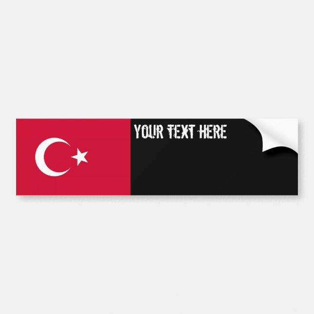 Die Türkei-Flagge Autoaufkleber (Vorne)