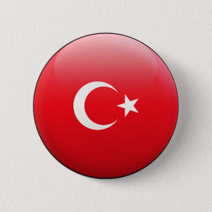 Die Türkei-Flagge Button