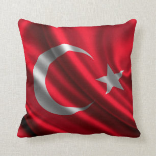 Die Türkei-Flaggen-Gewebe Kissen