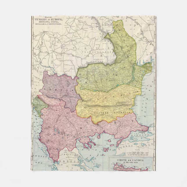 Die Türkei Fleecedecke (Vorderseite)