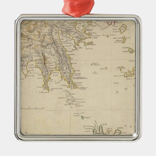 Die Türkei III Südgriechenland und Candia Ornament Aus Metall (Vorne)