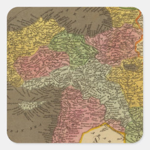 Die Türkei in Asien 2 Quadratischer Aufkleber