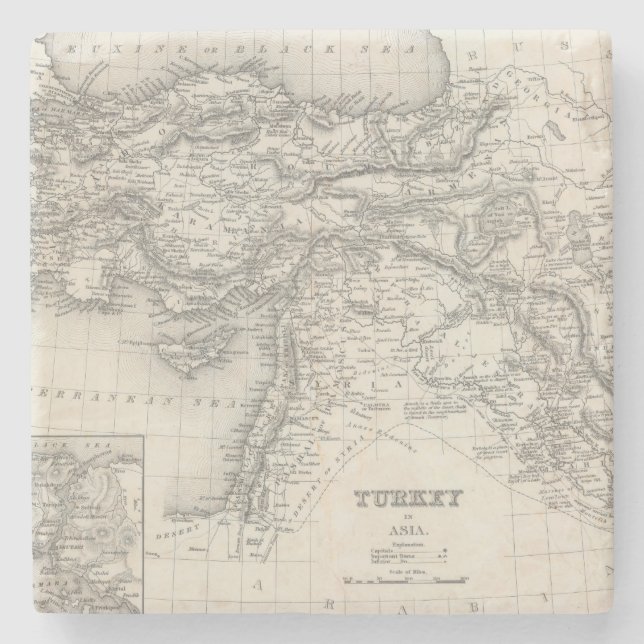 Die Türkei in Asien 4 Steinuntersetzer (Vorderseite)