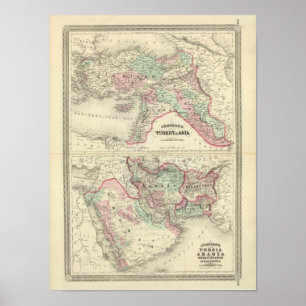 Die Türkei in Asien, Persien, Arabien, Poster