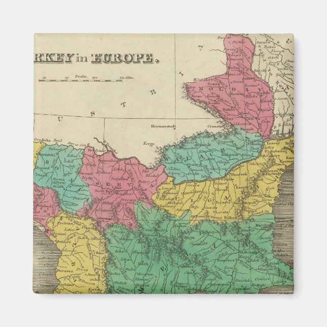 Die Türkei in Europa Magnet (Vorne)