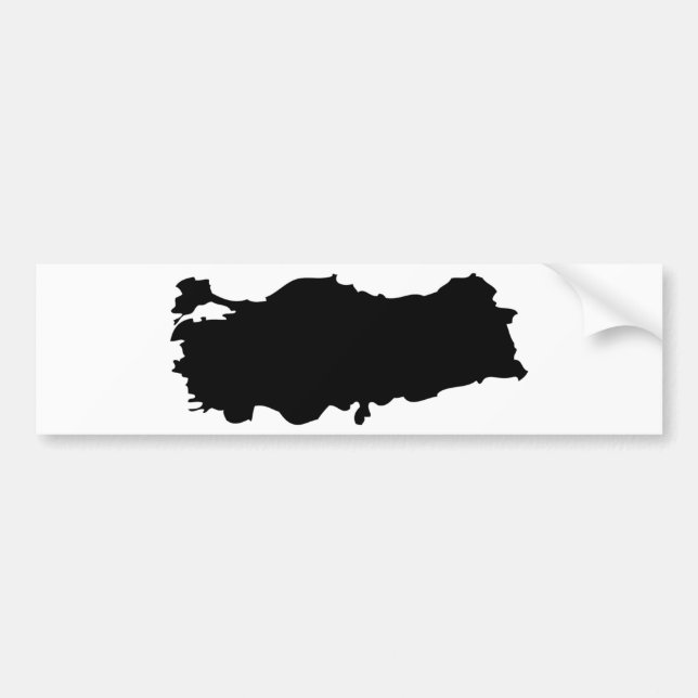 Die Türkei-Konturnikone Autoaufkleber (Vorne)