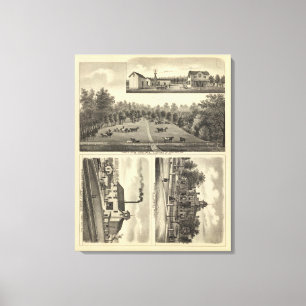 Die Türkei-Nebenfluss-Bauernhof, Nebraska Leinwanddruck