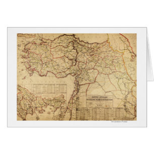 Die Türkei, Osmane EmpirePanoramic MapTurkey
