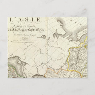 Die Türkei, Russland und Asien - Karte