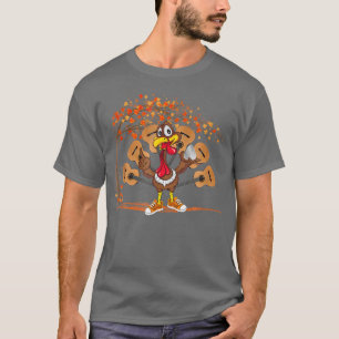 Die Türkei spielt Gitarre Herbst Herbstmapel Blätt T-Shirt