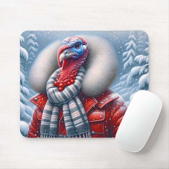Die Türkei trägt ein rotes Coat Mousepad (Mit Mouse)