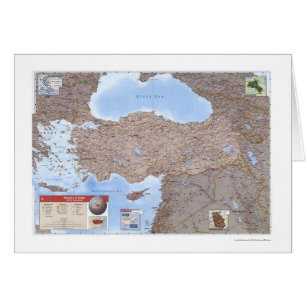 Die Türkei u. Mittlere Osten-Karte 2002