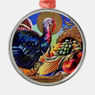 Die Türkei und Erntedank-Fülle-Verzierung Silbernes Ornament