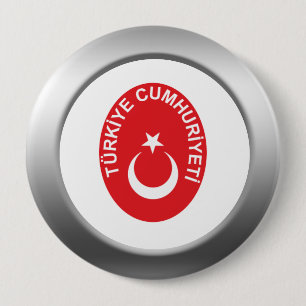 Die Türkei-Wappen Button