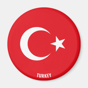 Die türkische Flagge Charming Patriotic Magnet