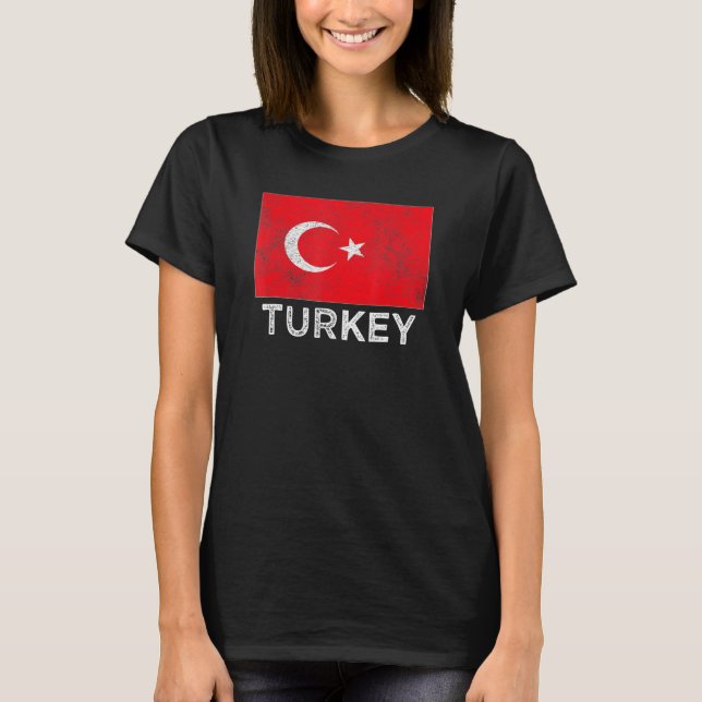 Die türkische Nationalflagge ist für Männer und Fr T-Shirt (Vorderseite)