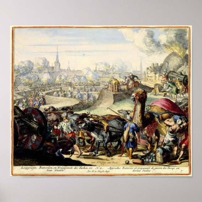 Die türkische Seige von Wien 1683 Poster (Vorne)