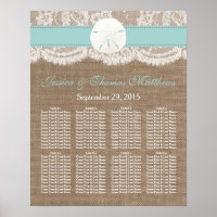 Die türkisfarbene Sand Dollar Beach Hochzeitskolle