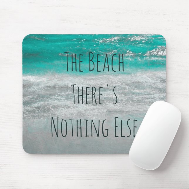Die türkisfarbenen Wellen am Strand Mousepad (Mit Mouse)