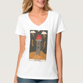 Die Turm-Tarot-Karte des modernen Major Arcana T-Shirt