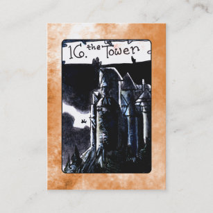 Die Turm-Tarot-Karte Visitenkarte