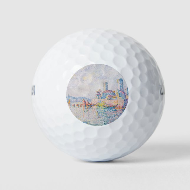 Die Türme von Antibes (von Paul Signac) Golfball (Vorderseite)