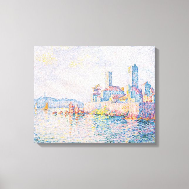 Die Türme von Antibes (von Paul Signac) Leinwanddruck (Vorderseite)
