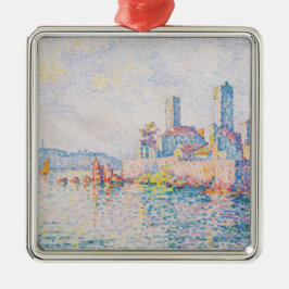 Die Türme von Antibes (von Paul Signac) Ornament Aus Metall