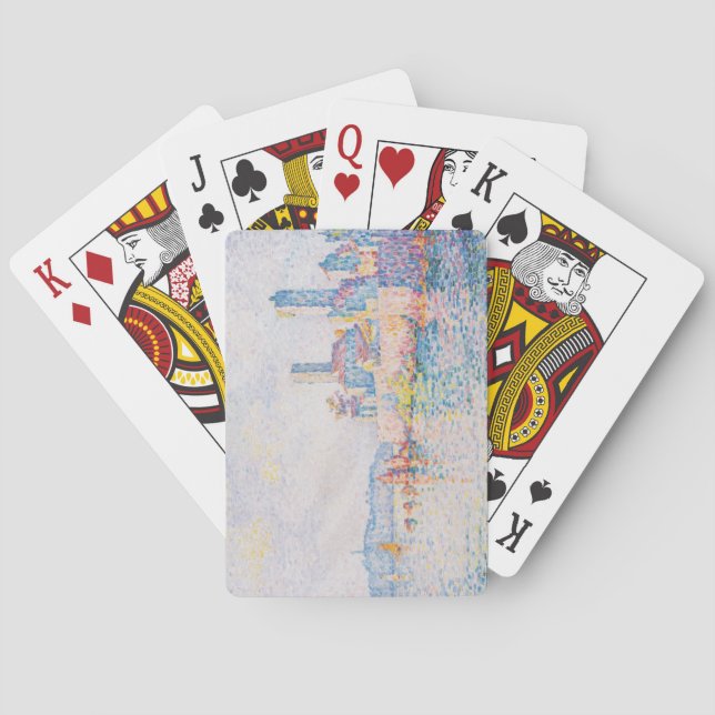 Die Türme von Antibes (von Paul Signac) Spielkarten (Rückseite)