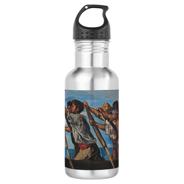 Die Türme (von Hans von Marées) Edelstahlflasche (Vorderseite)