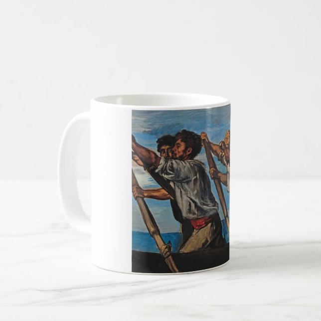 Die Türme (von Hans von Marées) Kaffeetasse (Vorderseite Links)