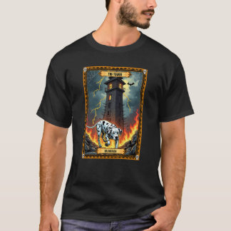 Die Turmkarte "Dalmatinisches Halloween"-Tarot T-Shirt