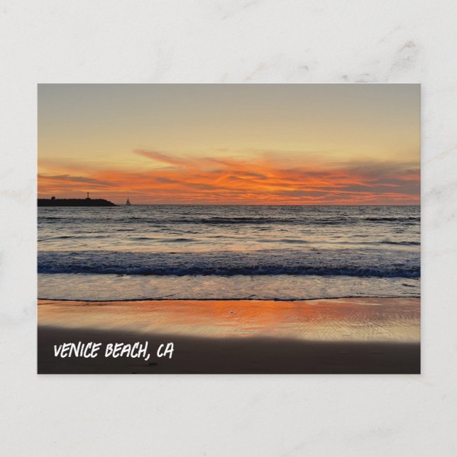 Die Twilight Hour - Venice Beach, CA Postkarte (Vorderseite)