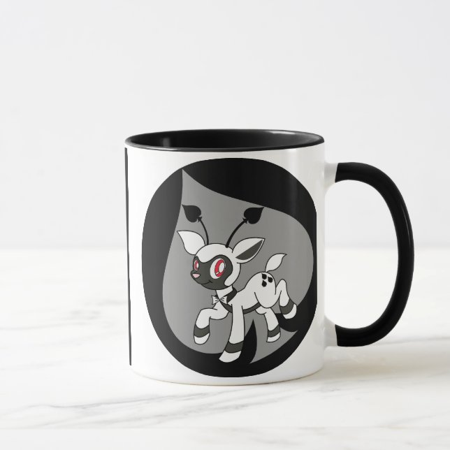 Die Twinkle Dears Schwarzweiss-Tasse Tasse (Rechts)