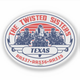 Die Twisted Sisters Texas USA Motorrad 01 Aufkleber