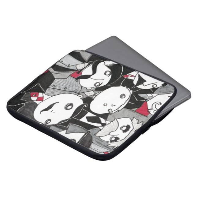 Die Typen-Laptop-Hülse Laptopschutzhülle (Vorne Oben)