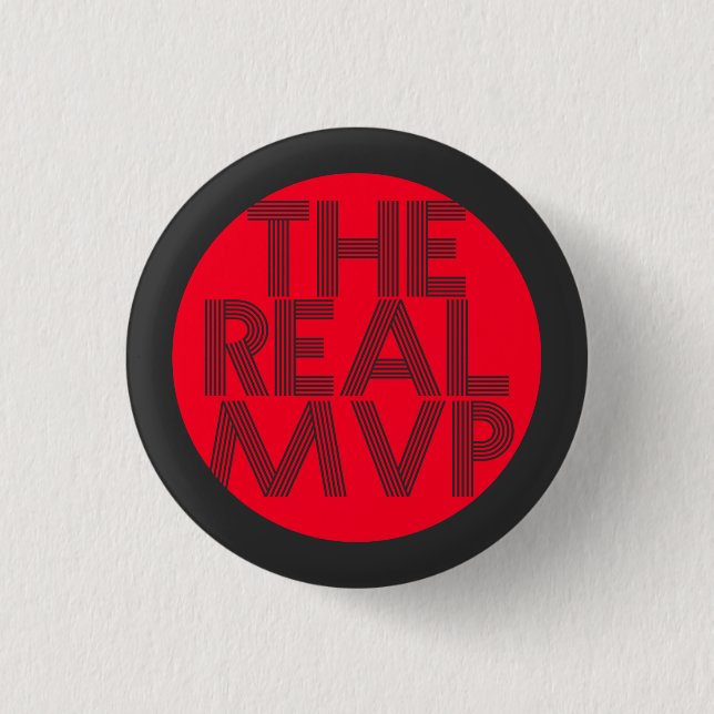 Die Typografie-Maske Real MVP Button (Vorderseite)