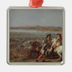 Die Überfahrt des Rheins, am 12. Juni 1672 Silbernes Ornament