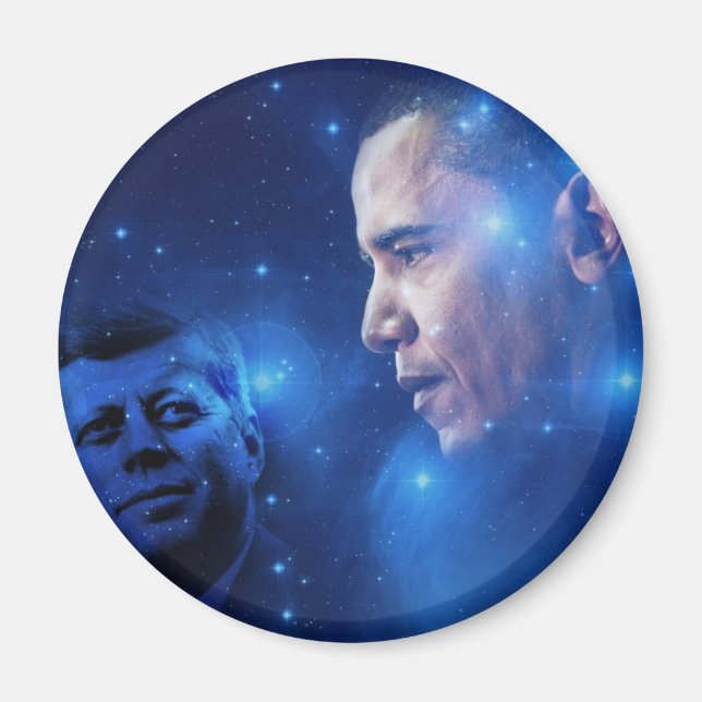 Die Übergabe der Torch, John F. Kennedy Barack Oba Magnet (Vorne)