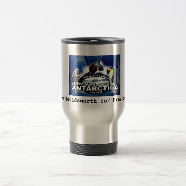 Die Überlebend-Antarktis-Reise Reisebecher (Mittel)