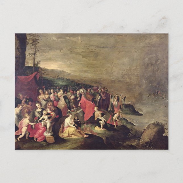 Die Überquerung des Roten Meeres Postkarte (Vorderseite)