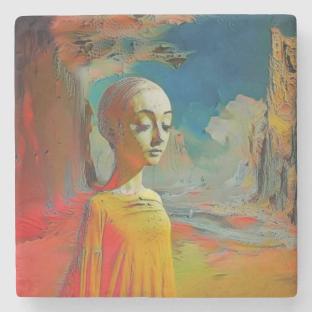 Die Überraschung Steinuntersetzer (Vorderseite)