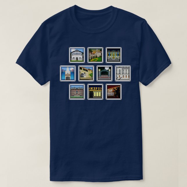 Die UC Berkeley Kollektion HORIZONTAL T-Shirt (Design vorne)