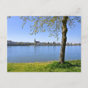 Die Ufer der Loire in Saumur Postkarte