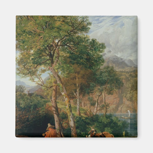 Die Ufer des Lecco-Sees Magnet (Vorne)