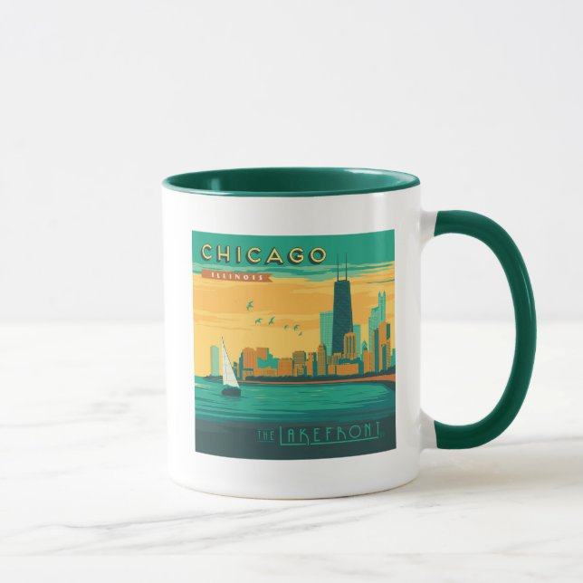 Die Uferpromenade | Chicago, Illinois Tasse (Rechts)
