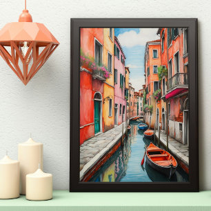 Die Uferstraße von Venedig Poster